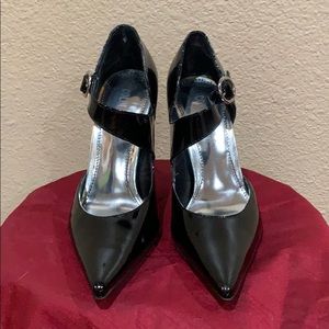 Patent leather pumps